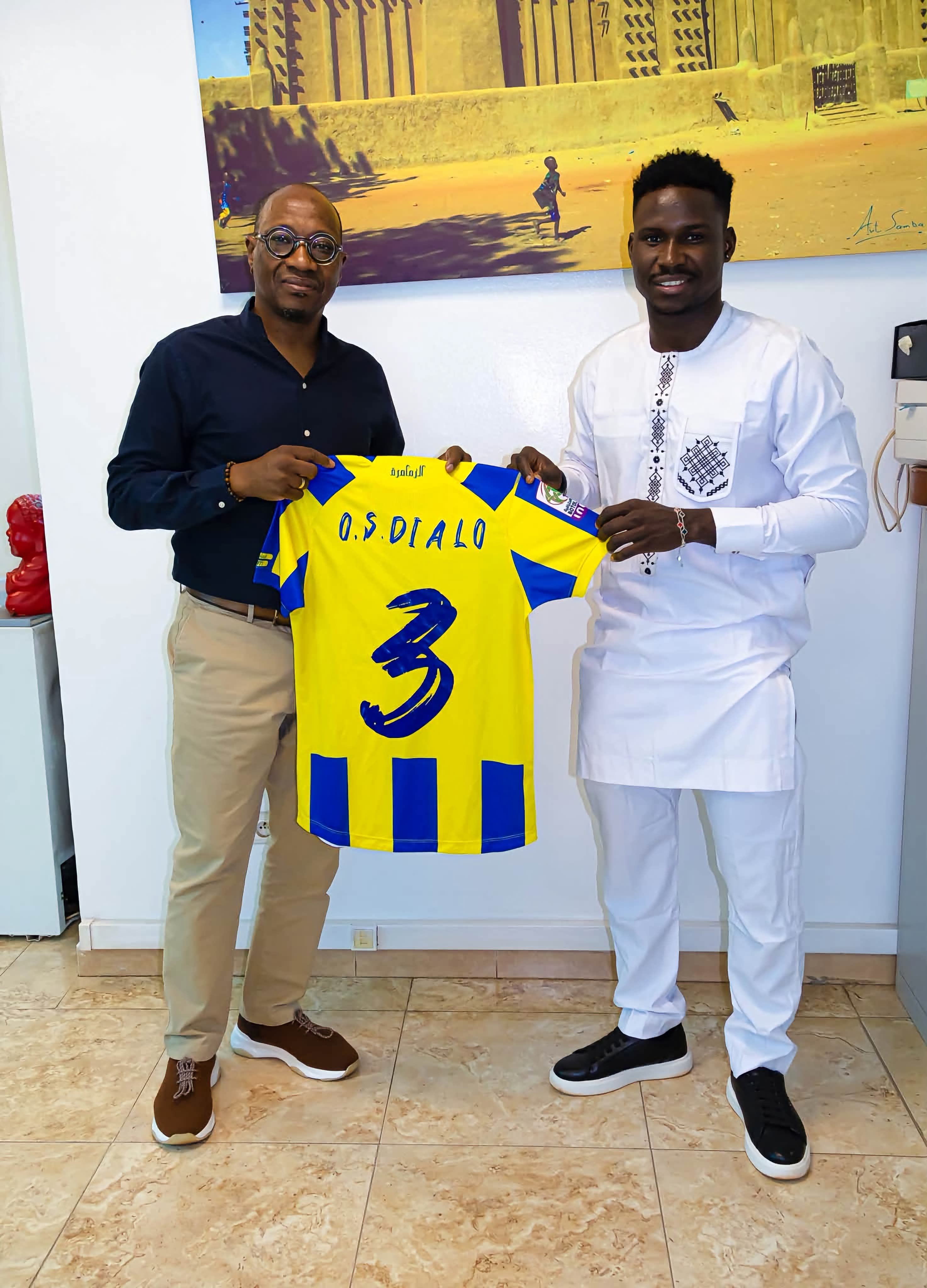 Ousmane Diallo "santy" dans les locaux du djoliba Ac pour une vite de courtoisie