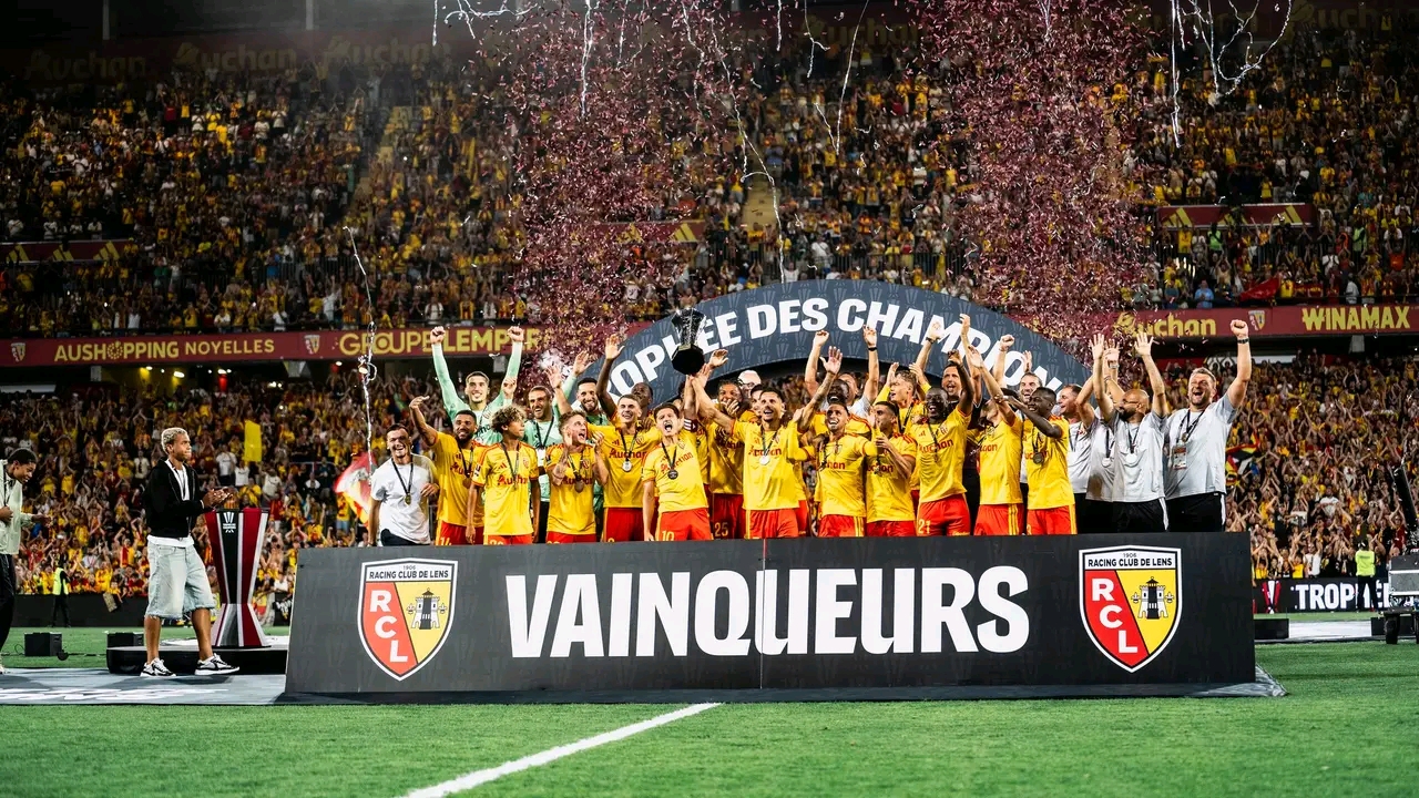 Premier trophée des champions pour le racing club de lens